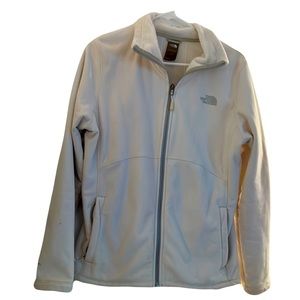 Cream North face fleece. Size Large